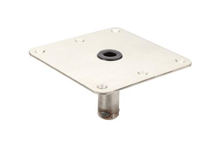 LOCK N PIN 7 X 7 INCH SS NON-THREADED SQUARE BASE