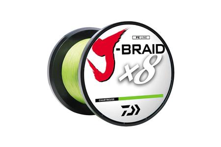 J-BRAID X 8 20LB. CHARTREUSE 330YD.