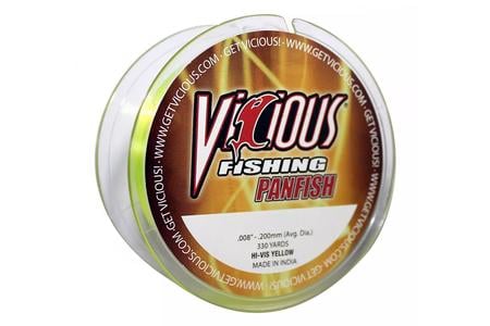 PANFISH FISHING LINE 330 YARDS HI VIS YELLOW