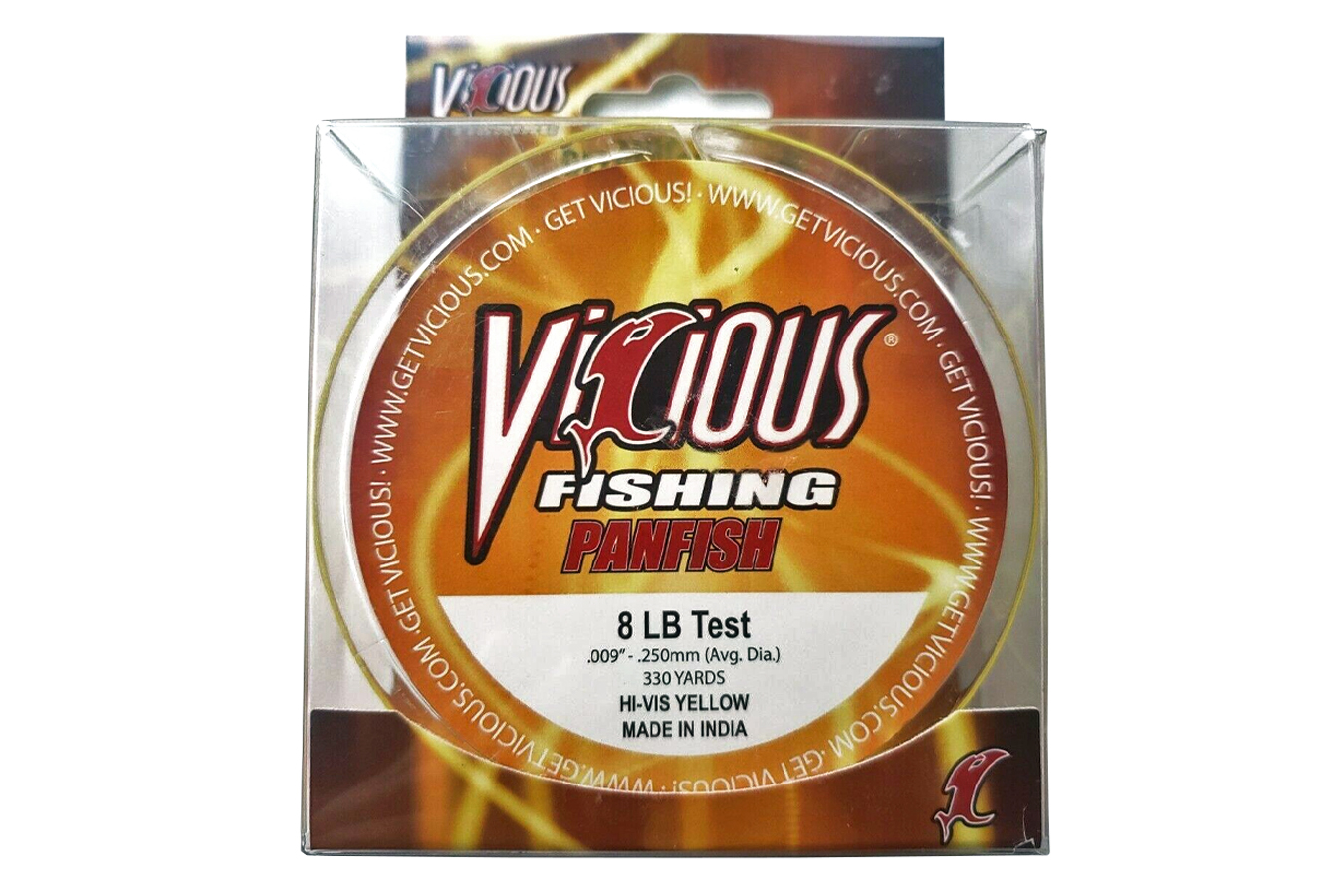 Discount Vicious Panfish Fishing Line, 330 Yards, 8 lb, Hi-Vis Yellow for  Sale, Online Fishing Store