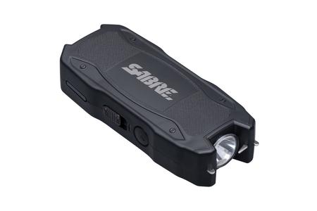 SABRE STUN GUN WITH FLASHLIGHT AND BATTERY STRENGTH INDICATOR