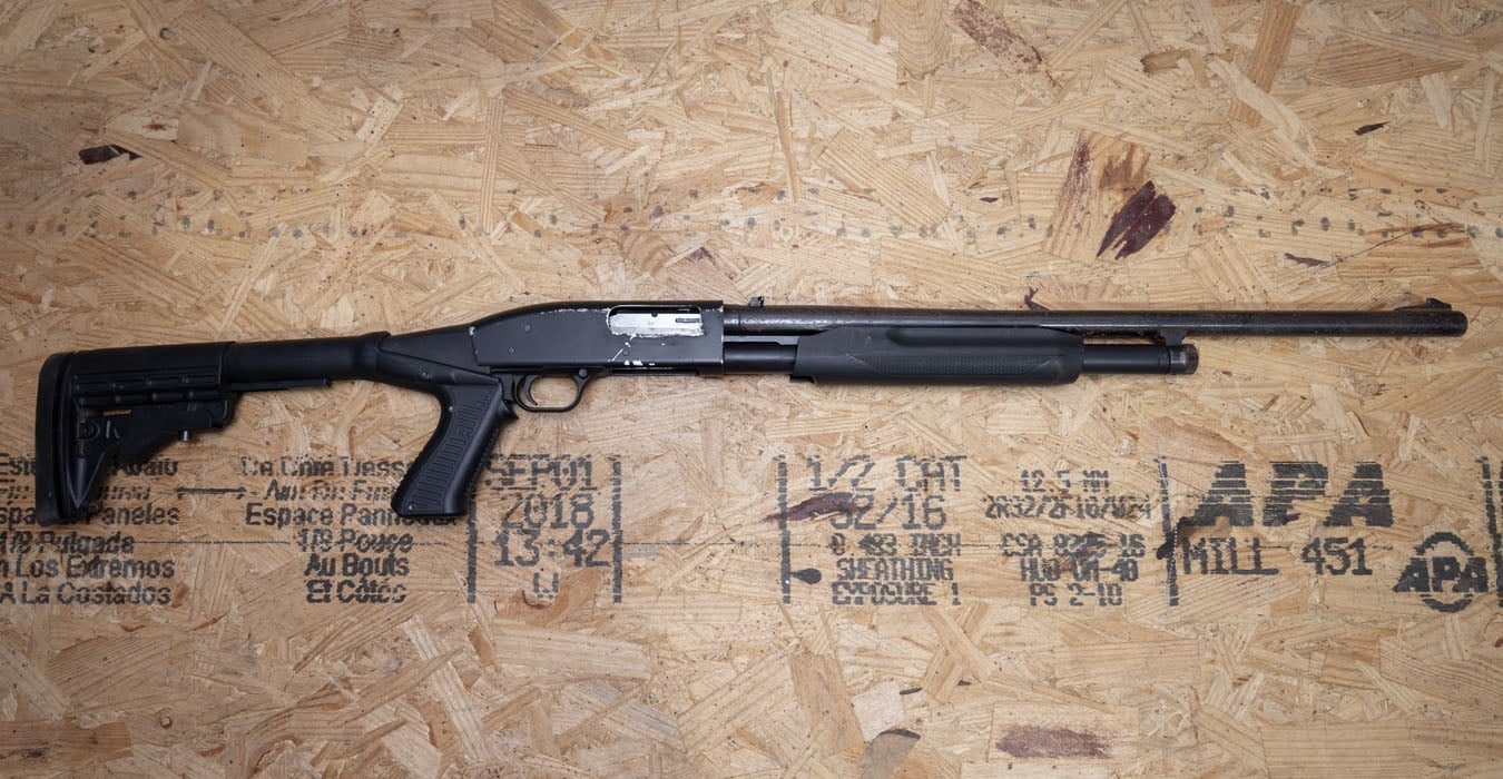 Mossberg Maverick 88 12 Gauge Police Trade-In Shotgun with Black Telescoping Stock