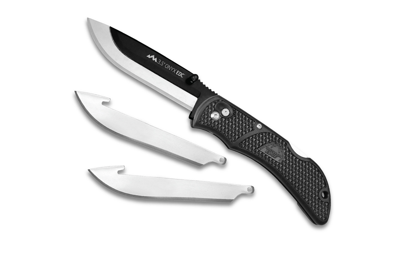 Outdoor Edge Onyx 3.5in EDC Knife with Replacement Blades