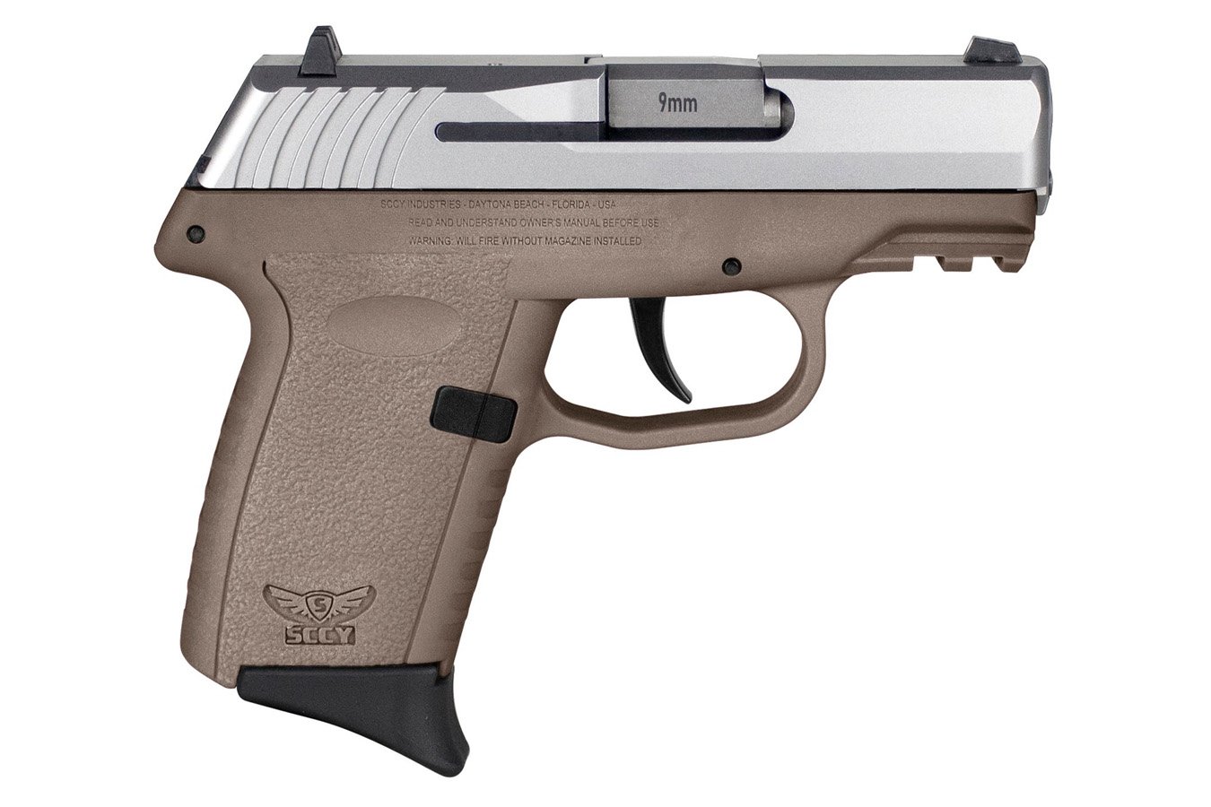 SCCY CPX-2 Gen3 9mm Pistol with FDE Frame and Stainless Slide ...