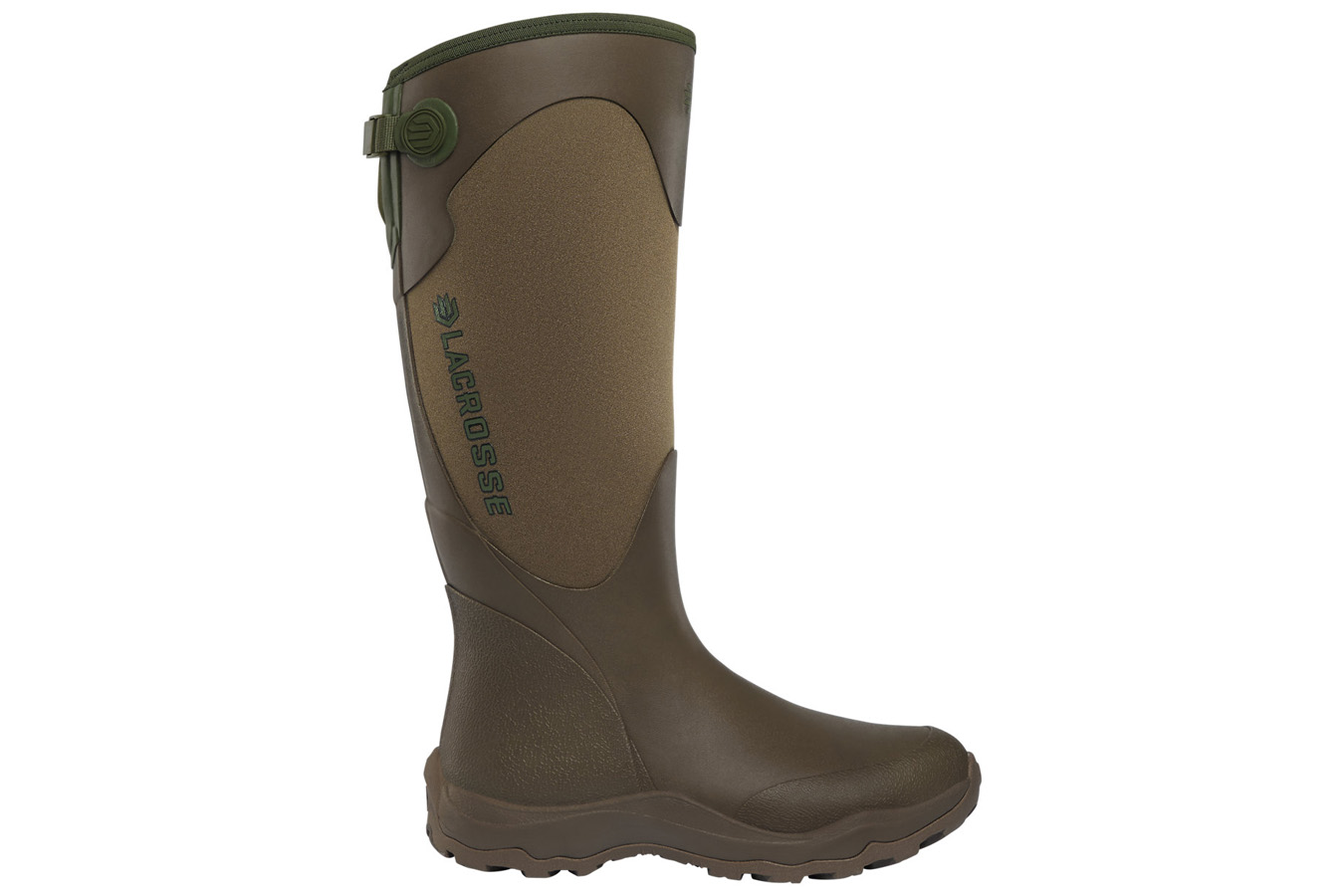 Shop Lacrosse Women`s Alpha Agility 15in Boot - Brown/Green for Sale ...