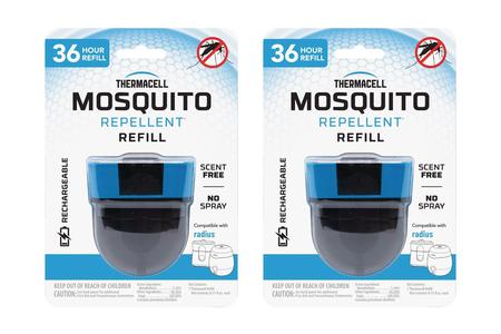 RECHARGEABLE MOSQUITO REPELLENT REFILL 36HR 2 PACK