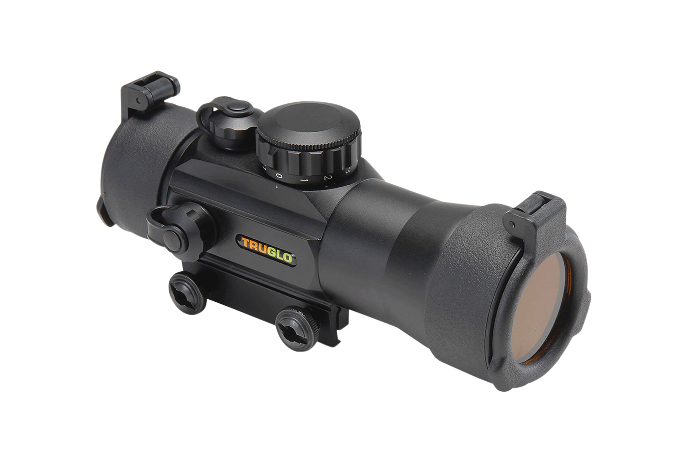 Truglo Traditional Matte Black 2x42mm 39mm Tube 2.5 MOA Red Dot Reticle