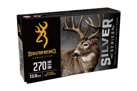 Browning 270 Win 150 gr Plated Soft Point Silver Series 20/Box