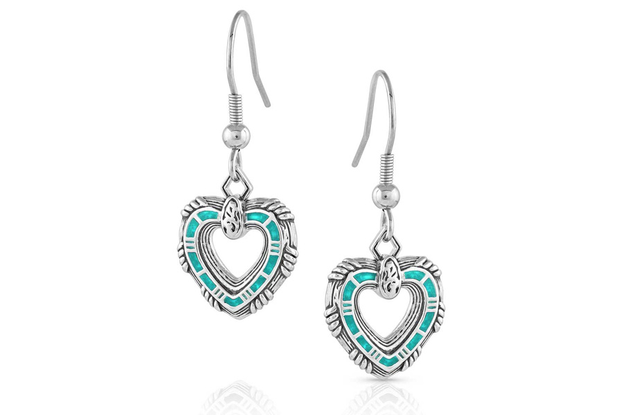 Shop Montana Silversmith Love Conquers All Heart Earrings for Sale ...