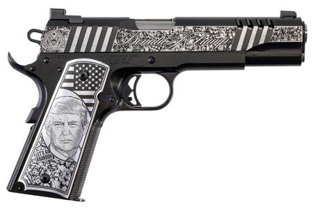 1911 45CAP 5` BARREL TRUMP RALLY CRY STAINLESS STTEL
