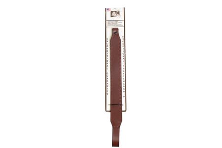 LONG TAPER LEATHER GUNSLING BROWN