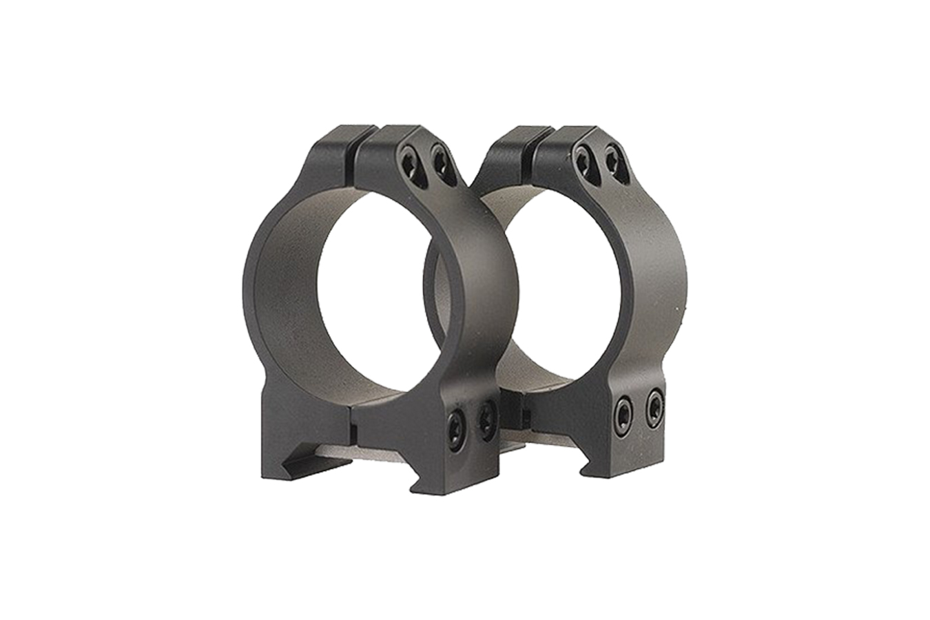 Warne Maxima Vertical Ring Set Low 30mm Tube Matte Black Steel