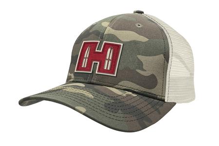 HORNADY RED H PATCH CAMO HAT