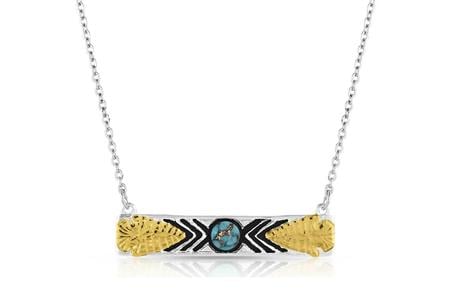 SOUTHWEST NIGHTS ARROWHEAD TURQ NECKLACE