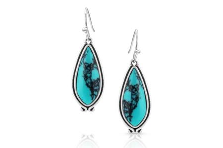 OASIS WATERS OVAL TURQUOISE EARRINGS