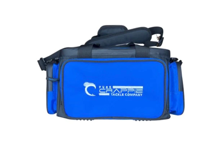 Discount Pure Crappie 3-Tray Fishermans Tackle Bag Blue/Black for Sale, Online Fishing Store