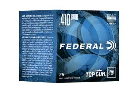 Federal 410 Bore 2 1/2 in 7.5 Shot Lead Shotshell Top Gun 25/Box
