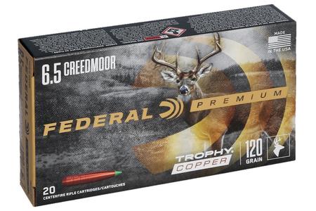 Federal 6.5 Creedmoor 120 gr Trophy Copper 20/Box