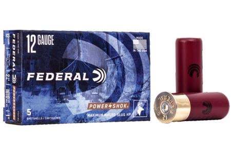 Federal 12 Ga 2-3/4 in 1 oz Rifled Slug Power-Shok 5/Box