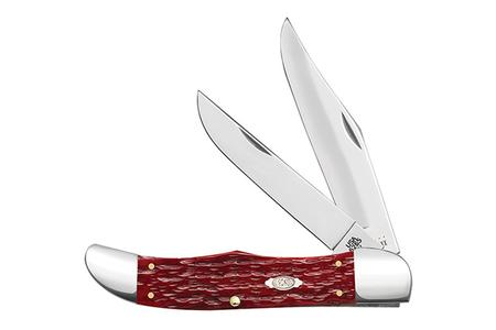 DARK RED BONE CS FOLDING HUNTER W/SHEATH