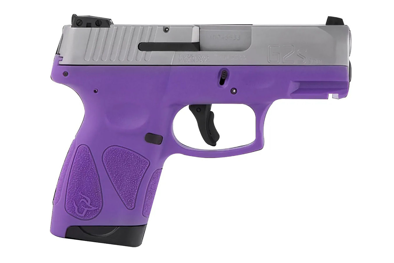 No. 13 Best Selling: TAURUS G2S 9MM SEMI-AUTO PISTOL WITH DARK PURPLE FRAME AND SILVER SLIDE