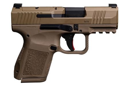 CANIK MC9 9MM 3.18` BLACK STEEL BARREL FLAT DARK EARCH SLIDE AND POLYMER FRAME
