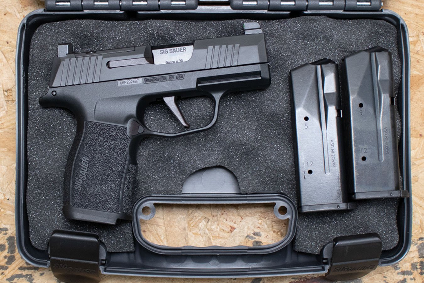 Sig Sauer P365X Micro Compact 9mm Used Trade-In Pistol with Two Magazines, Case