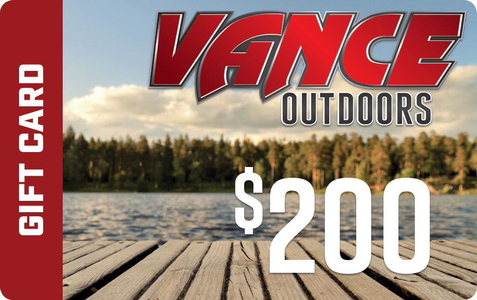 Vance Outdoors $200 Gift Card (with eligible purchase)