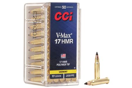 CCI AMMUNITION 17 HMR 17 gr V-MAX Varmint 50/Box