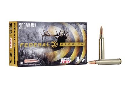 Federal 300 WIN MAG 180 gr Barnes TSX Hollow Point 20/Box