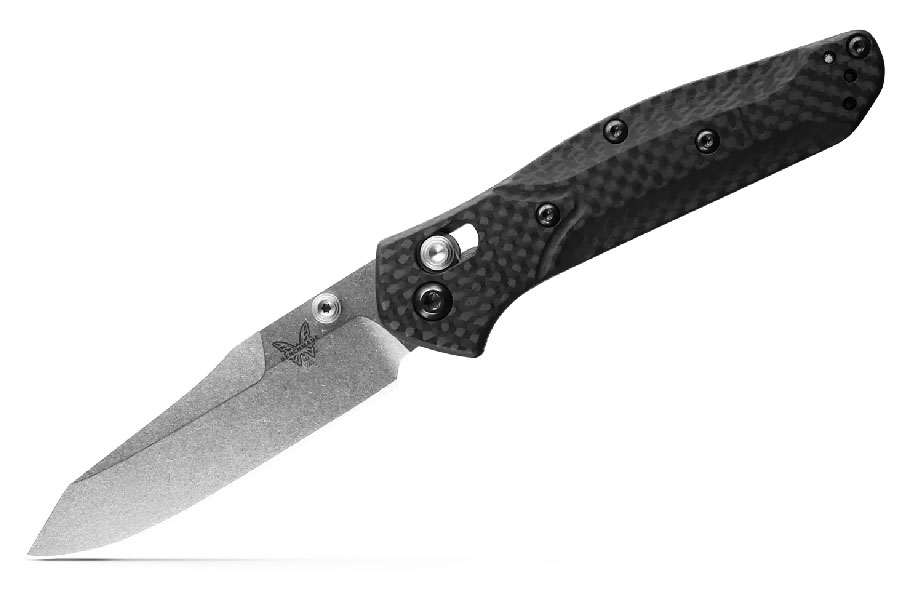 Benchmade Knife Mini Osborne Carbon Fiber Folding Blade Knife