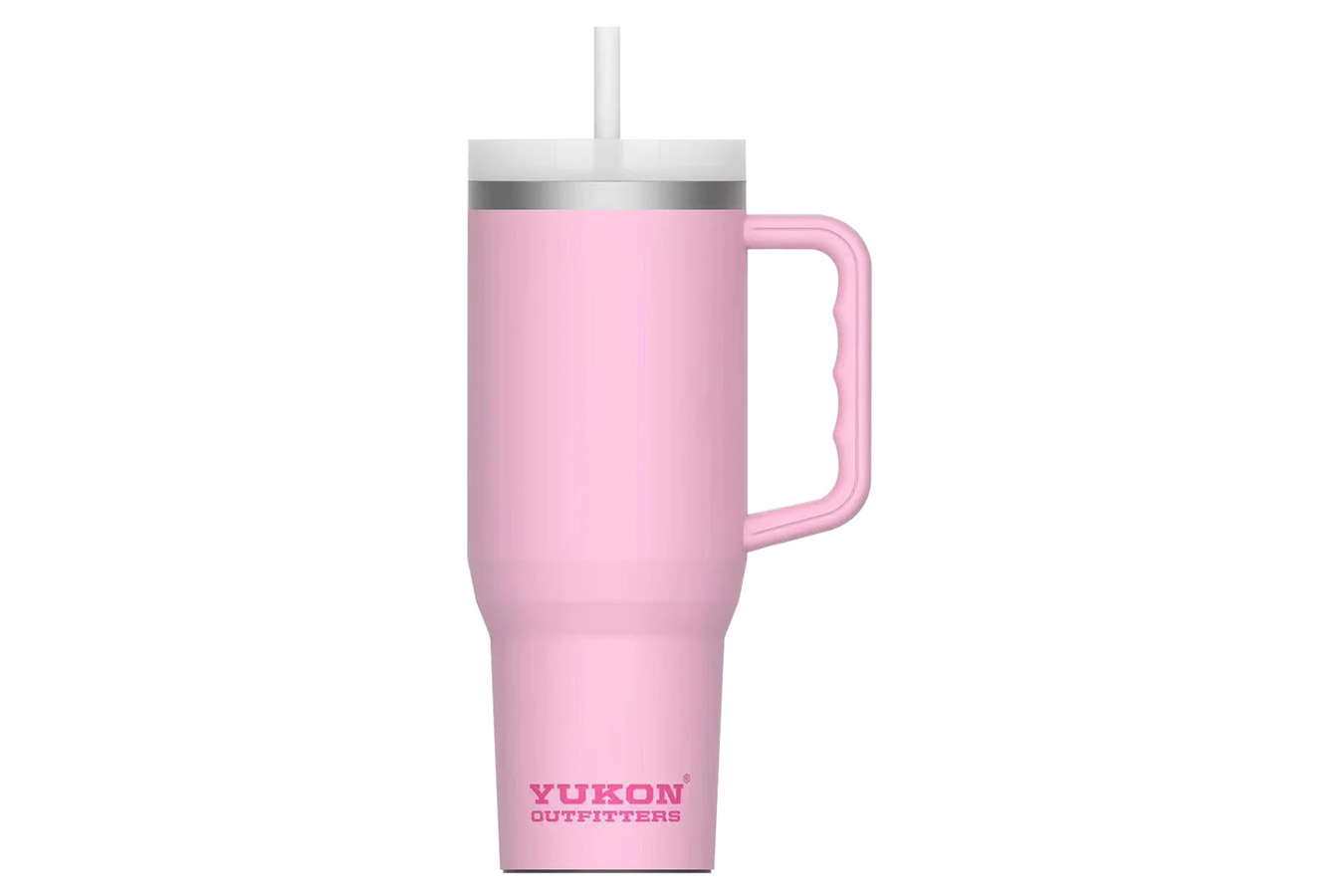 YUKON 40 Oz Tumbler Handle Soft Pink - Fin Feather Fur Outfitters