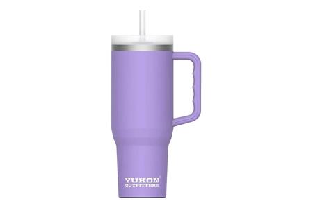 YUKON OUTFITTERS YUKON 40OZ TUMBLER WITH HANDLE LAVENDER