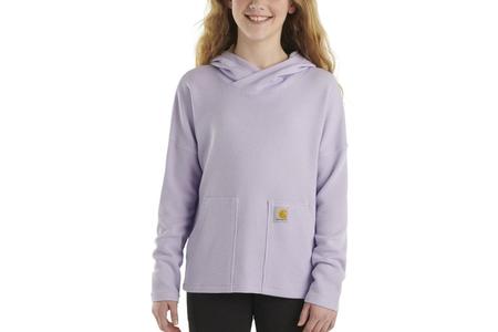 GIRLS THERMAL HOODED LS TEE