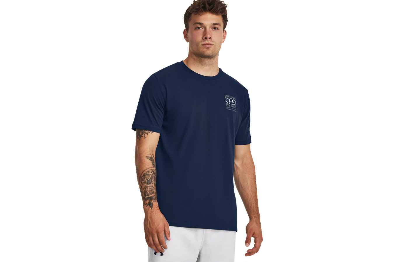  Under Armour 1373888 Men's UA Freedom By Sea T-Shirt - Blackout  Navy - Small : Clothing, Shoes & Jewelry