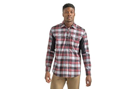 ATG OUTDOOR MIX MATERIAL LS PLAID SHIRT