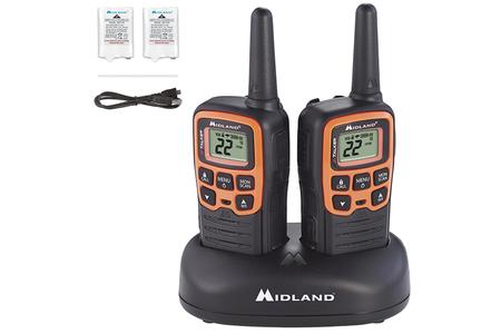 MIDLAND 22CHL./28 MILE W/ 38 CTCSS, W/X ALERT, BAT, DTC  USB CABLE CHARGER 