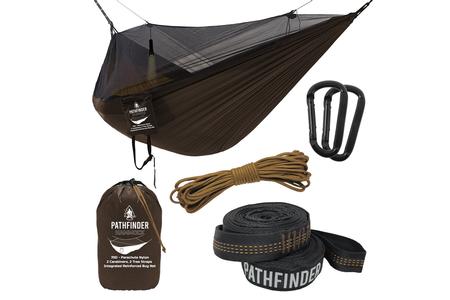 JUNGLE HAMMOCK WITH MOSQUITO NET EARTH BROWN