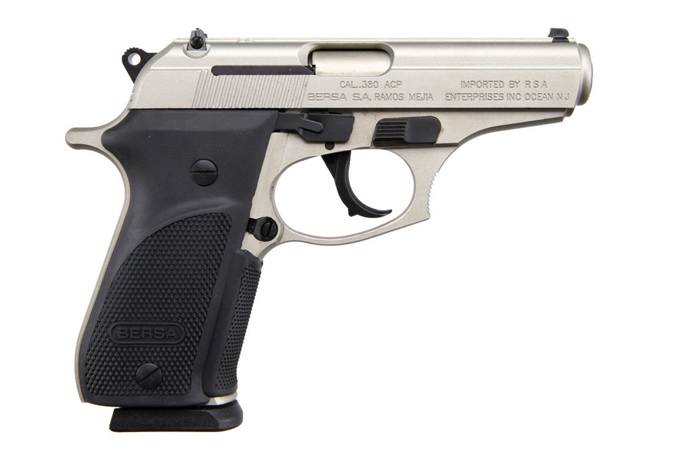 Bersa Thunder 380 Plus 380ACP Semi-Auto Pistol in Cerakote Nickel Finish