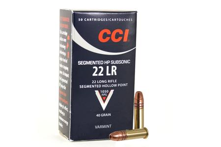 CCI 22LR 40 gr Segmented Hollow Point Subsonic 50/Box