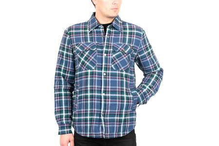 MENS FLANNEL SHIRT JACKET W PILE LINING