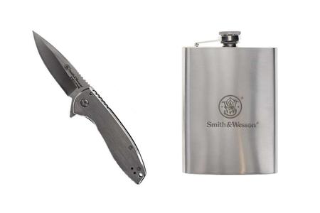 SW EXECUTIVE FOLDING KNIFE WITH FLASK