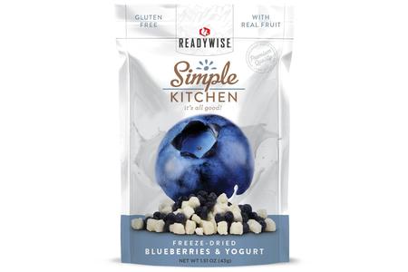 READYWISE SIMPLE KITCHEN FD BLUEBERRIES  YOGURT  SINGLE POUCH SOLD AS 6CT PACK 