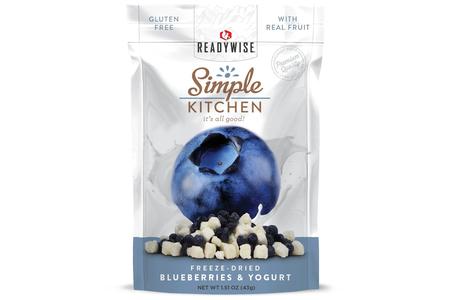 SIMPLE KITCHEN FD BLUEBERRIES  YOGURT  SINGLE POUCH SOLD AS 6CT PACK 