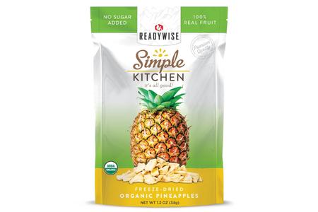 READYWISE SIMPLE KITCHEN ORGANIC FD PINEAPPLE SINGLE POUCH SOLD AS 6CT PACK  