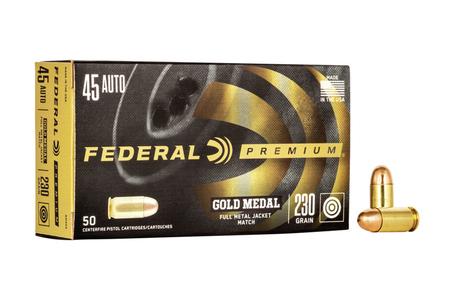 45 AUTO 230 GR GOLD MATCH 50/BOX