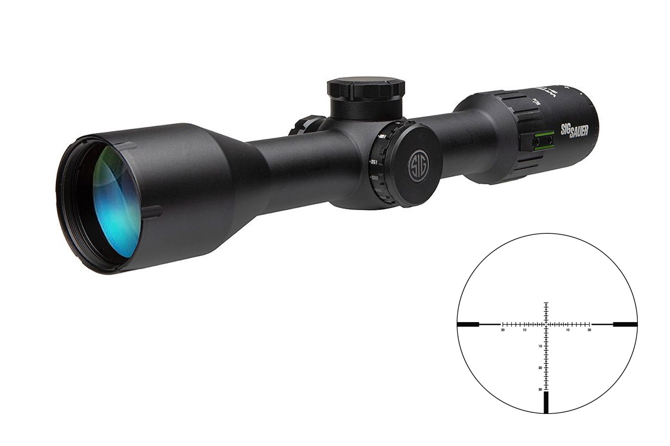 SIG SAUER WHISKEY6 BLACK 3-18X44MM 30MM TUBE MOA MILLING HUNTER 2.0 RETICLE