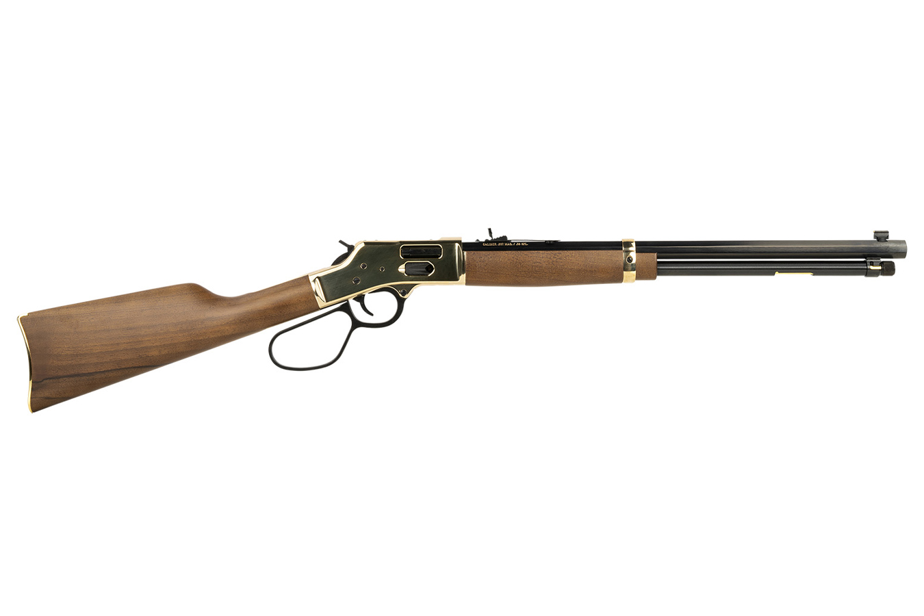 Henry Big Boy Brass Side Gate .44Mag/.44SPL Lever-Action Rifle with Octagon Barrel, Brass Receiver and Large Loop