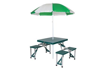 PICNIC TABLE AND UMBRELLA COMBO PACK 