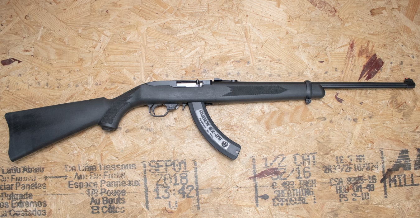 Ruger 10/22 Carbine 22 LR Police Trade-In Rifle with Synthetic Stock and Extended Magazine